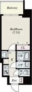 S-RESIDENCE緑橋駅前【12階】の間取り
