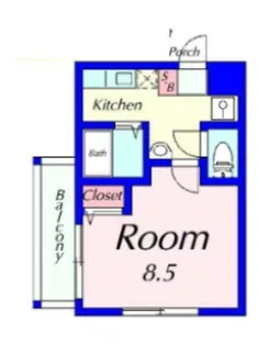 VINGT-SEPTきぬがさ【4階】の間取り