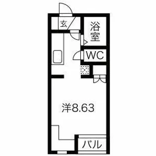 メゾン元町【203号室】の間取り