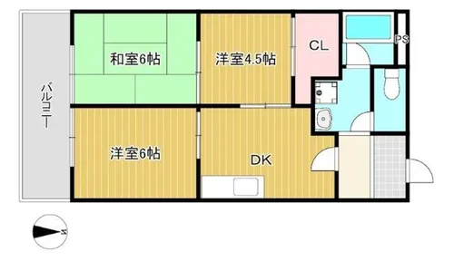 ホワイトシャンボール【3階】の間取り