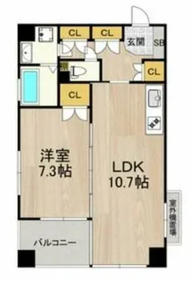 K.H.E【5階】の間取り