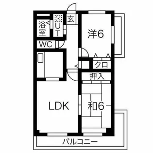 サウス ステーション公輝【6階】の間取り