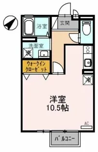 パークサイドヒロツグ B棟【2階】の間取り