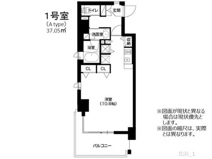 アーバネックス北浜【10階】の間取り