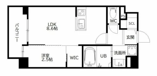 アルティザ春日原駅前マークス【2階】の間取り