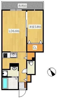 YOURMAISON社ノ木【1階】の間取り