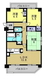 アーバネックス芦屋業平【607号室】の間取り