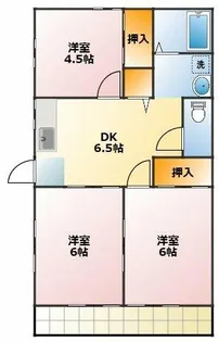 ウイングコート 西岩田タウン【2階】の間取り