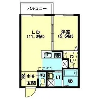 ルヌアージュ北13条東【2階】の間取り