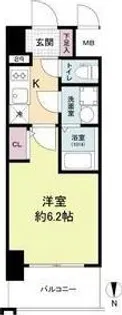 ORSUS大阪福島【9階】の間取り
