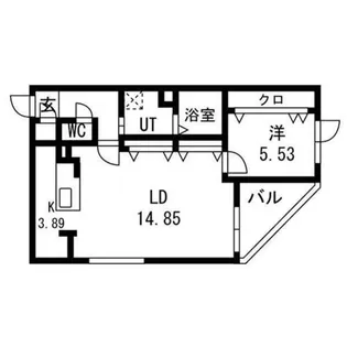 Warmth Inn 南4条【5階】の間取り