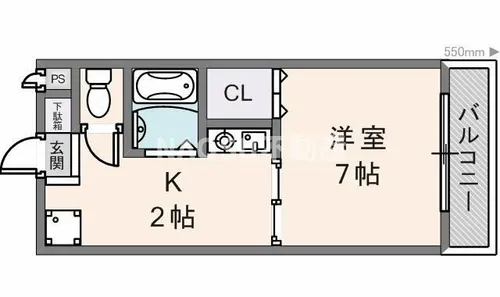 シャインヒル【207号室】の間取り