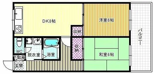 ドリームスクエア【2階】の間取り