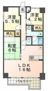 パレ清水が丘【2階】の間取り