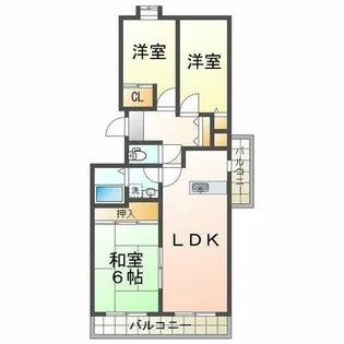 メービウス妙法寺【8階】の間取り