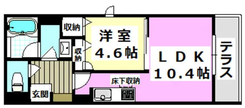 シャーメゾン welina【1階】の間取り
