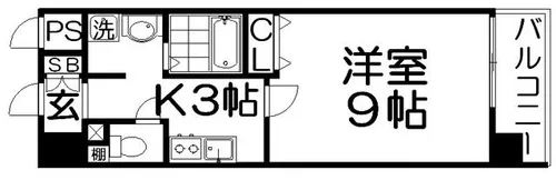 イー・ウエスト【2階】の間取り