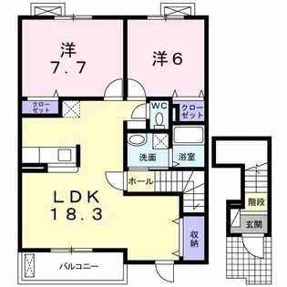 Du Sud Maison【2階】の間取り