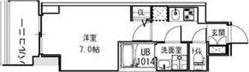 S-RESIDENCE福島Alovita【10階】の間取り