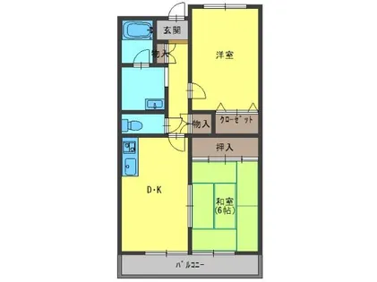 アドラブール古川橋【8階】の間取り