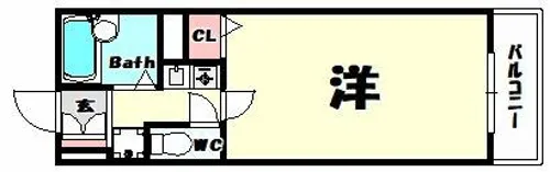 ヴェルディ神戸【4階】の間取り