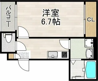 プルミエール角割町【1階】の間取り