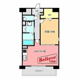 福岡県久留米市城南町【マンション】の間取り