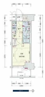 プレサンス梅田北ディア【8階】の間取り