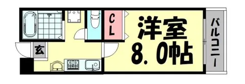 ソレーユ樽井【205号室】の間取り