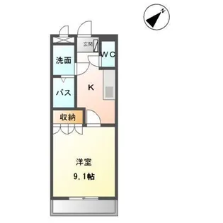 コンフォール白水【2階】の間取り