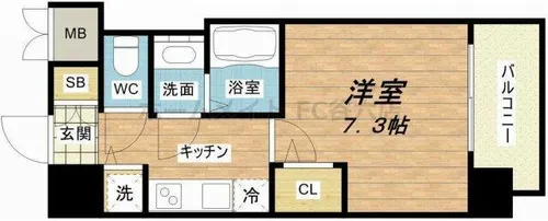 S-RESIDENCE新大阪Ridente【5階】の間取り