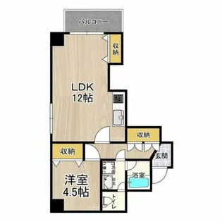 CITY SPIRE難波プレミア【8階】の間取り