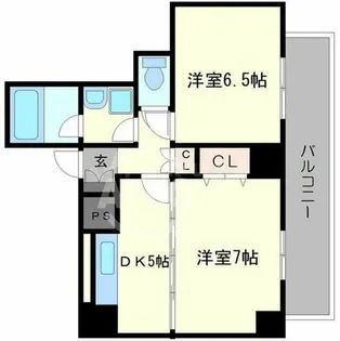 CITY SPIRE難波プレミア【10階】の間取り