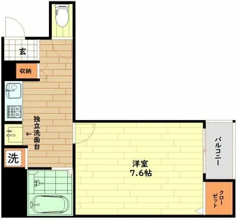 ヴィクトワール福島【4階】の間取り