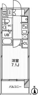 エグゼ天神橋【4階】の間取り