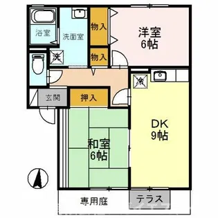 ツインヴィレッジ西脇 B棟【1階】の間取り