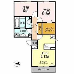 グランドソレイユ【2階】の間取り