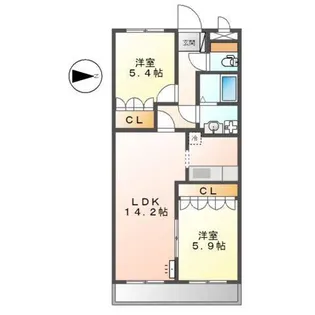 プロニティハウス【2階】の間取り