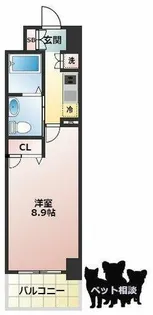 レジデンス京橋スクエア(旧ルクレ京橋)【10階】の間取り