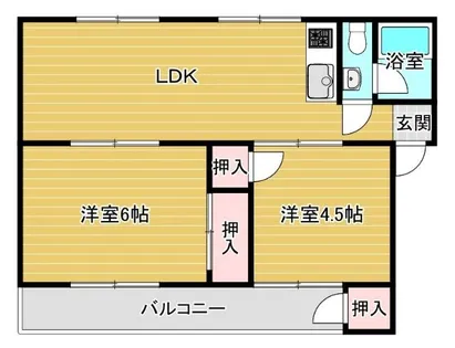 東田マンション【4階】の間取り