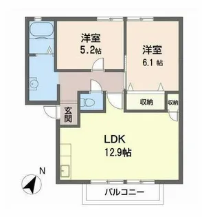 フレグランスアンナイ【2階】の間取り