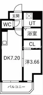 Art Ebie【7階】の間取り