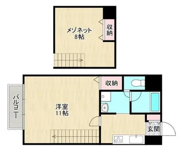 プリンスパークⅡ【1階】の間取り