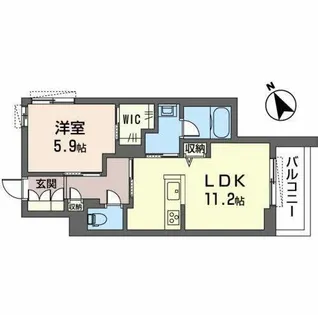 シャーメゾン・姫路ハイテール【0301号室】の間取り