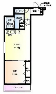 フジパレス今川Ⅲ番館【3階】の間取り