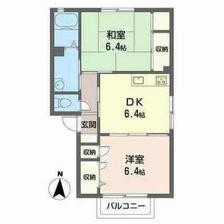 ハイツいとう【0202号室】の間取り