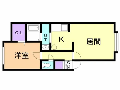 ROSSO A【201号室】の間取り