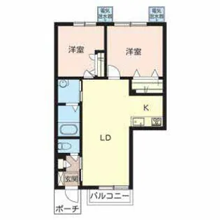 ロハス・ファミーユ【0102号室】の間取り