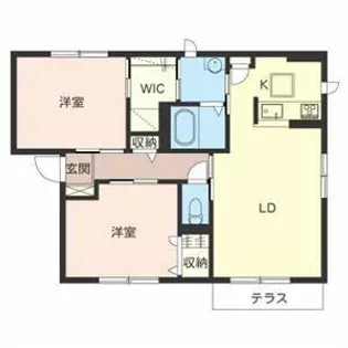 ソフィア【A102号室】の間取り