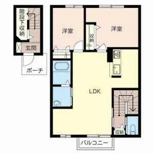 ロハス・ファミーユ【0203号室】の間取り